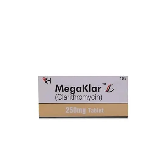 Megaklar (250Mg) 10 Tablets