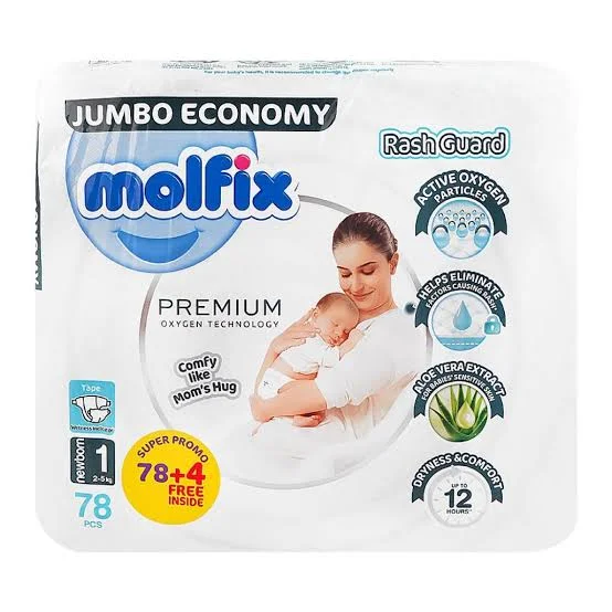 Molfix Newborn Pants (1 No.) 84Pcs