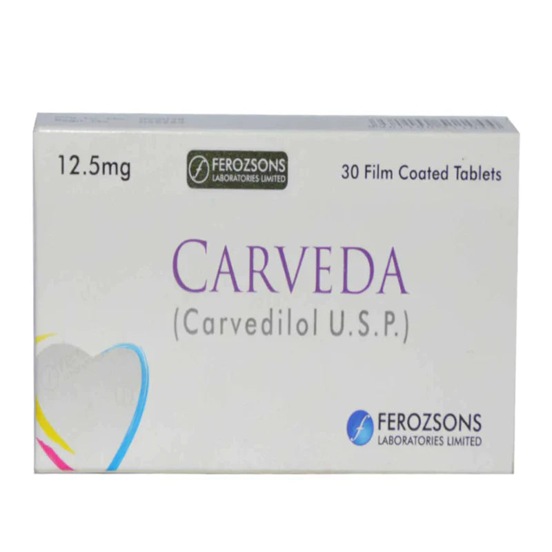 Carveda (12.5Mg) 30 Tablets