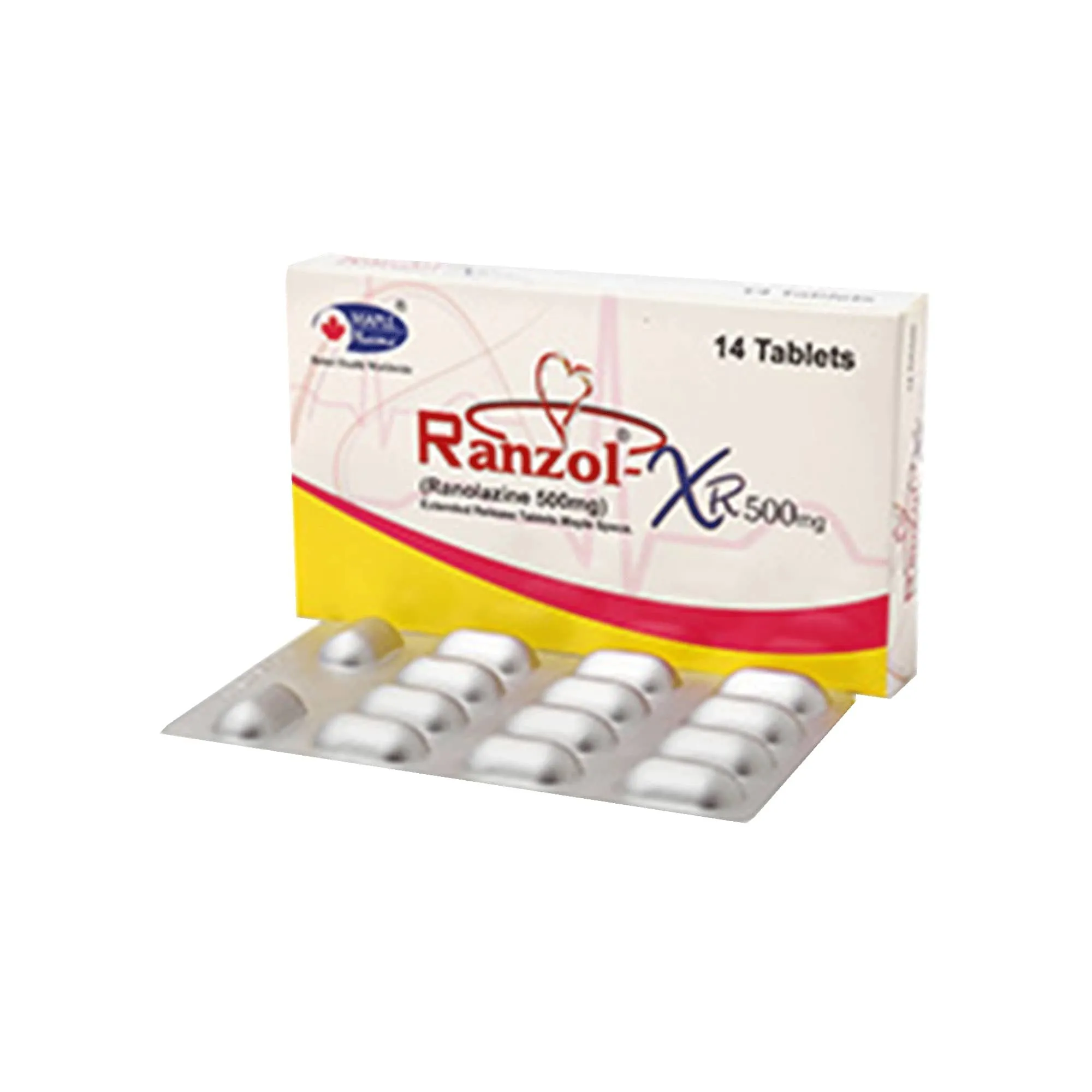 Ranzol Xr (500Mg) 14 Tablets