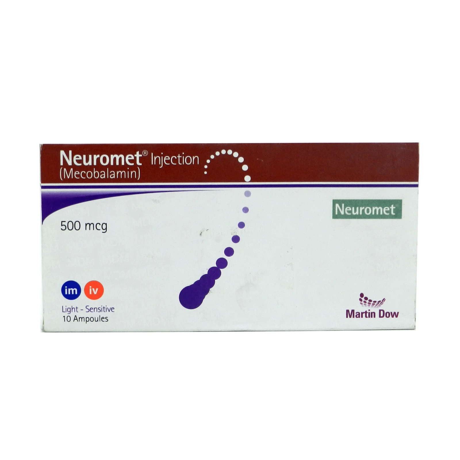 Neuromet (500Mcg) 10 Ampoule Injections