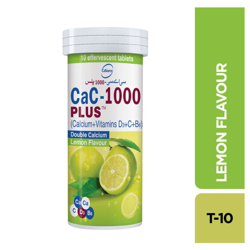 Cac-1000 Plus (Lemon) 10 Tablets
