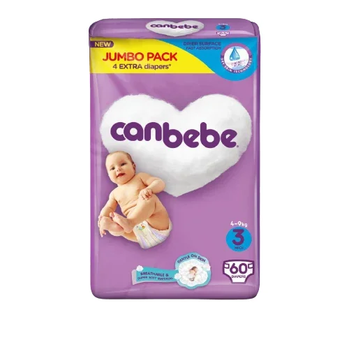 Canbebe 3 (Midi) 60 Baby Diapers