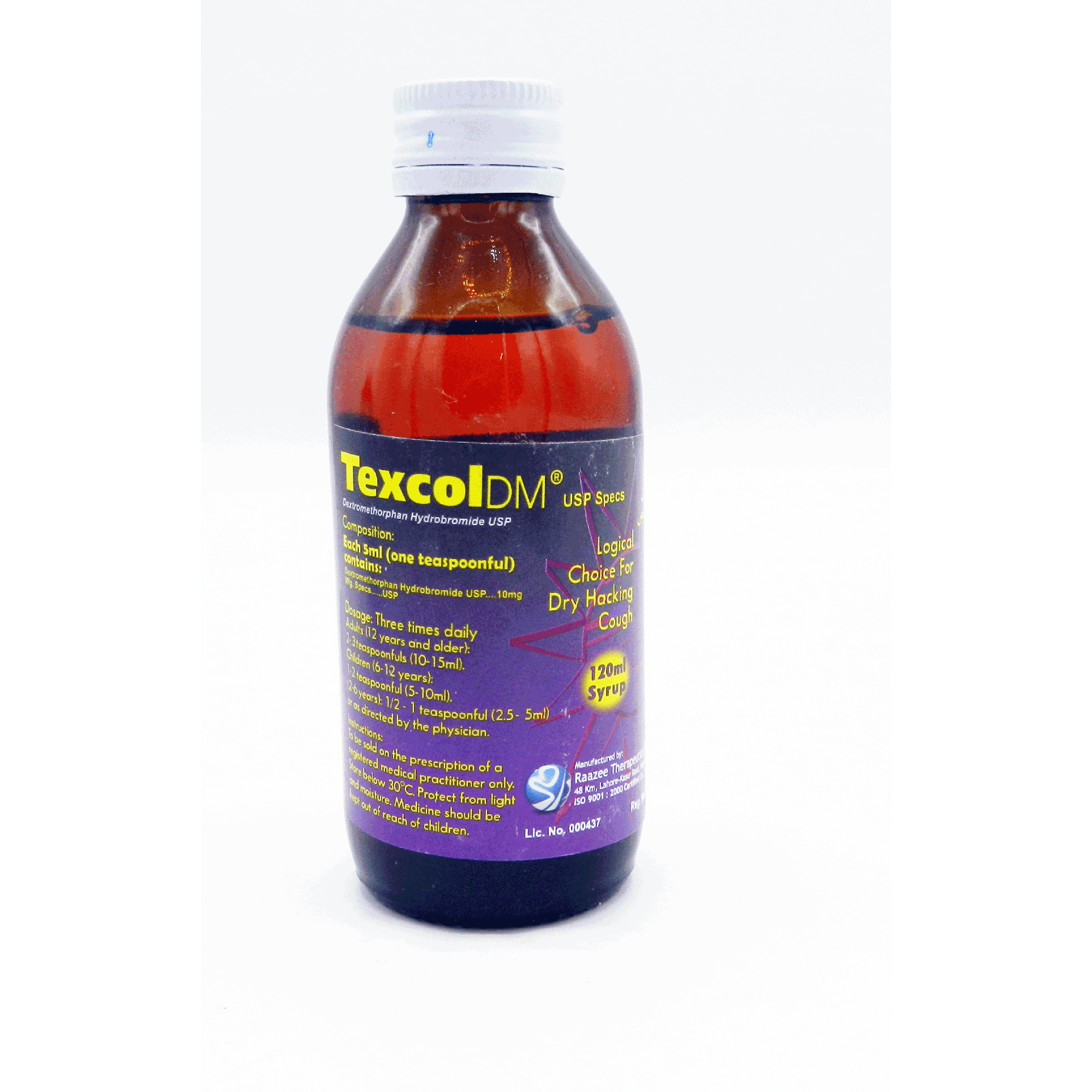 Texcol Dm (10Mg/5Ml) 120Ml Syrup