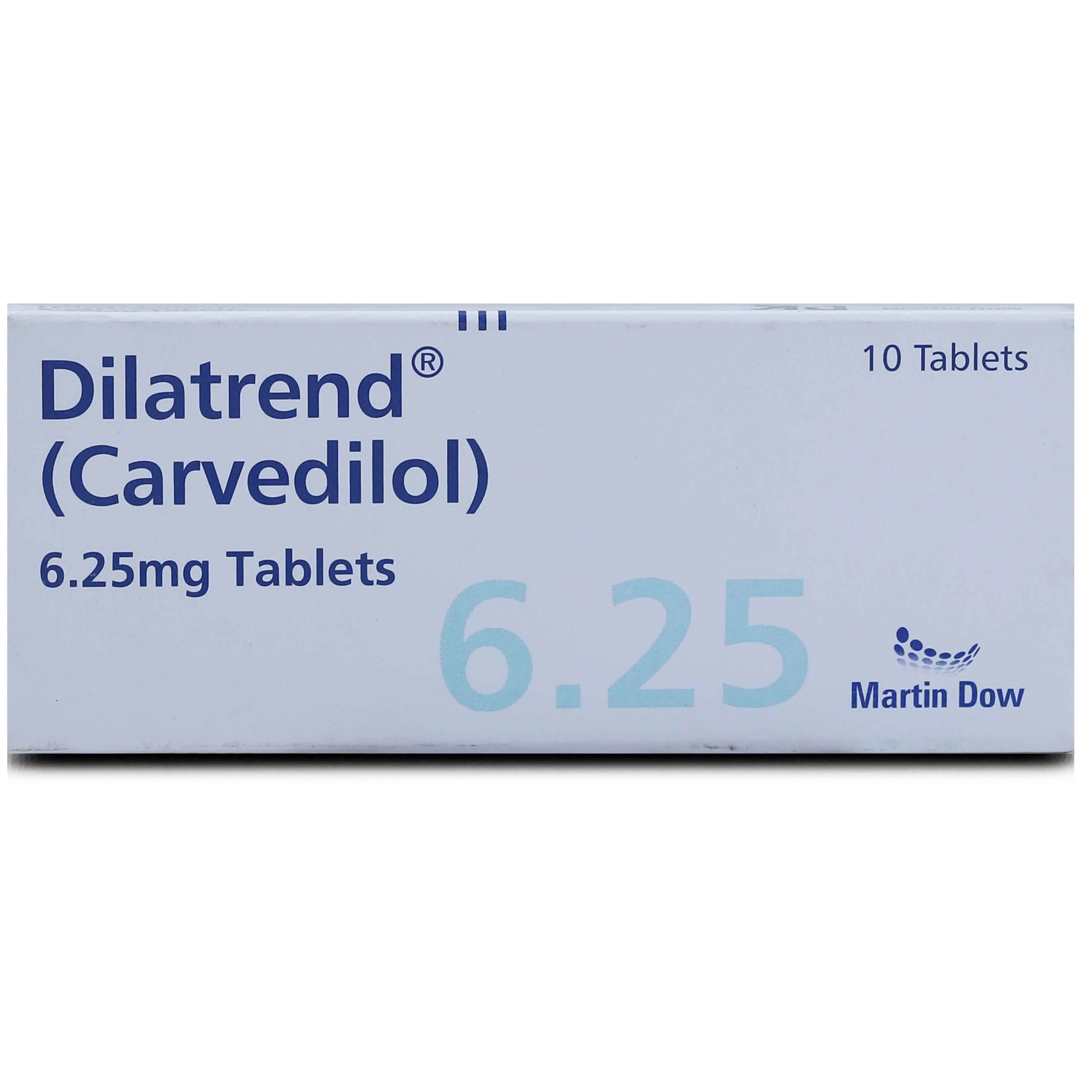 Dilatrend (6.25Mg) 10 Tablets