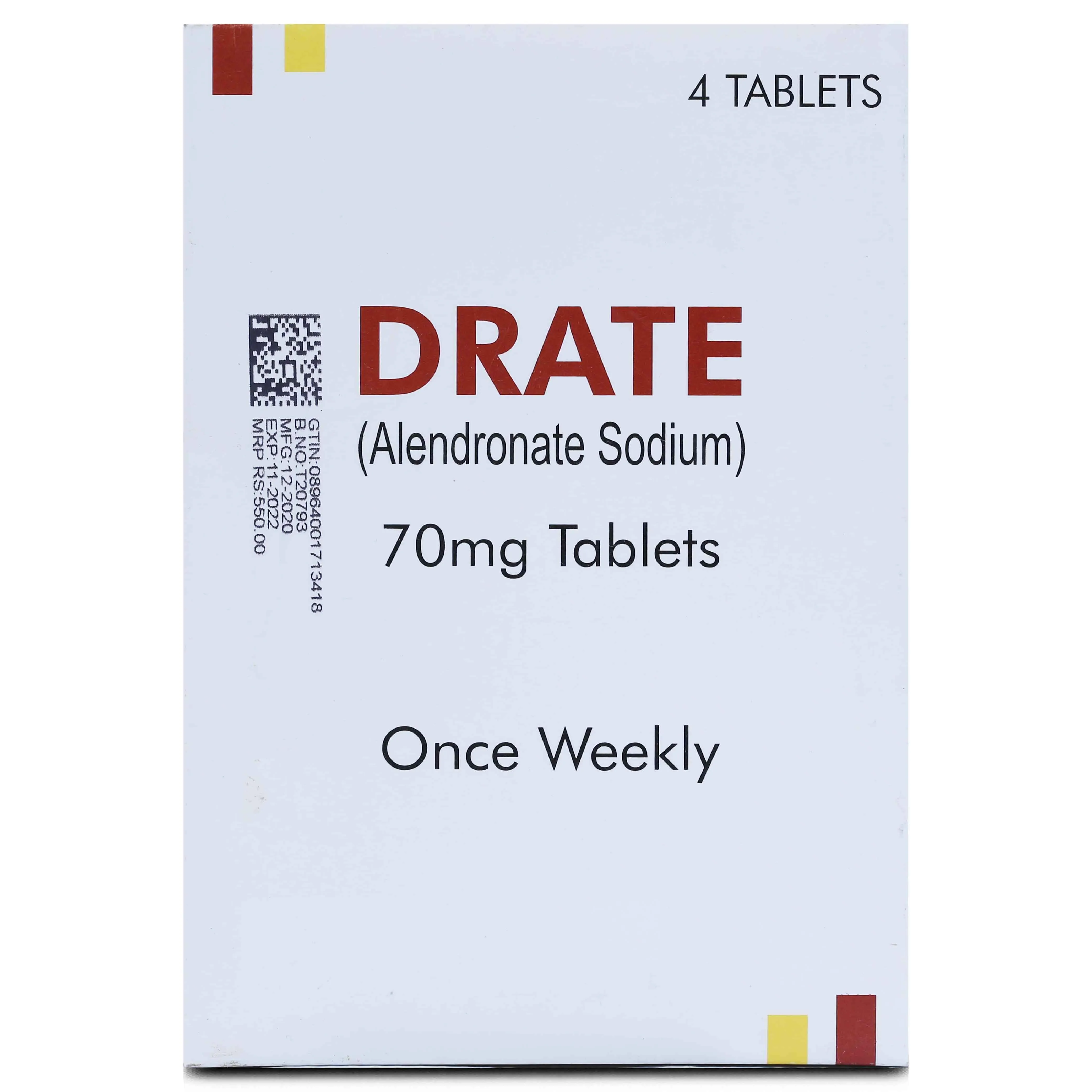 Drate (70Mg) 4 Tablets