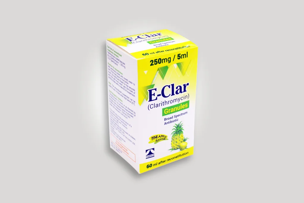 E-Clar (250Mg/5Ml) 60Ml Suspension