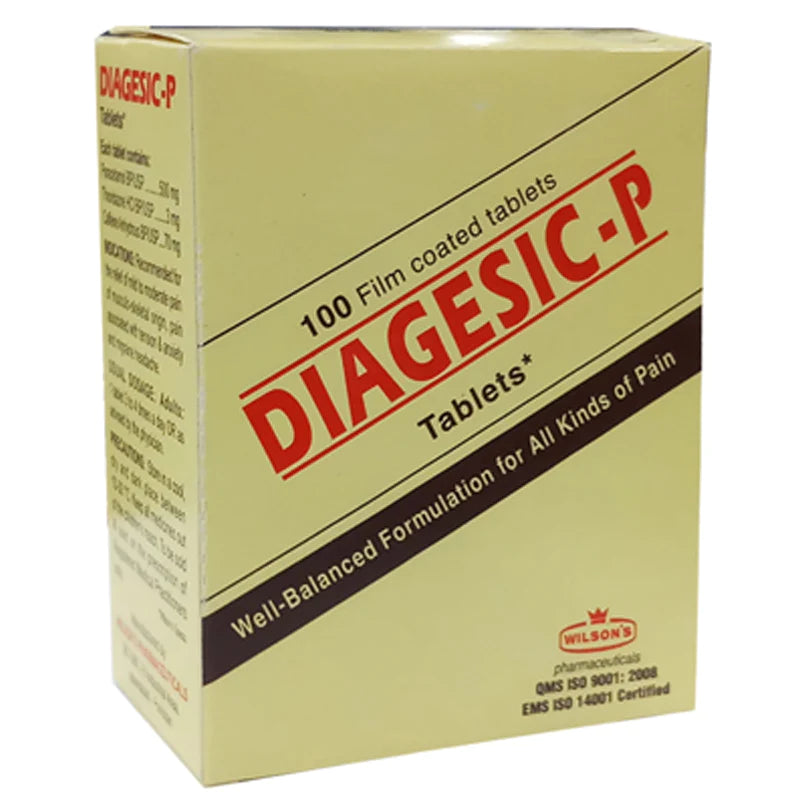 Diagesic-P (500/3/70Mg) 100 Tablets