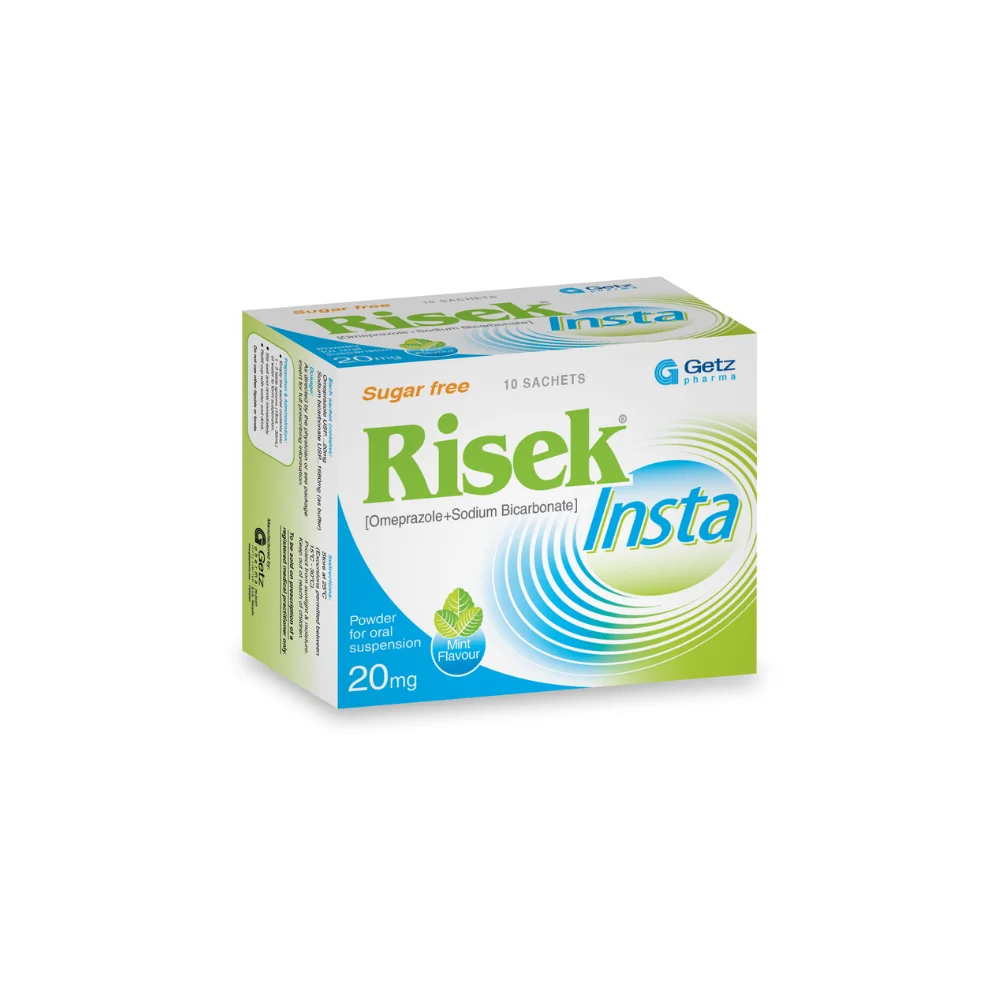 Risek Insta (20Mg) Sachets 10S